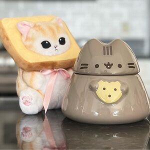 Pusheen Gray Cookie / Treat Jar 16oz.